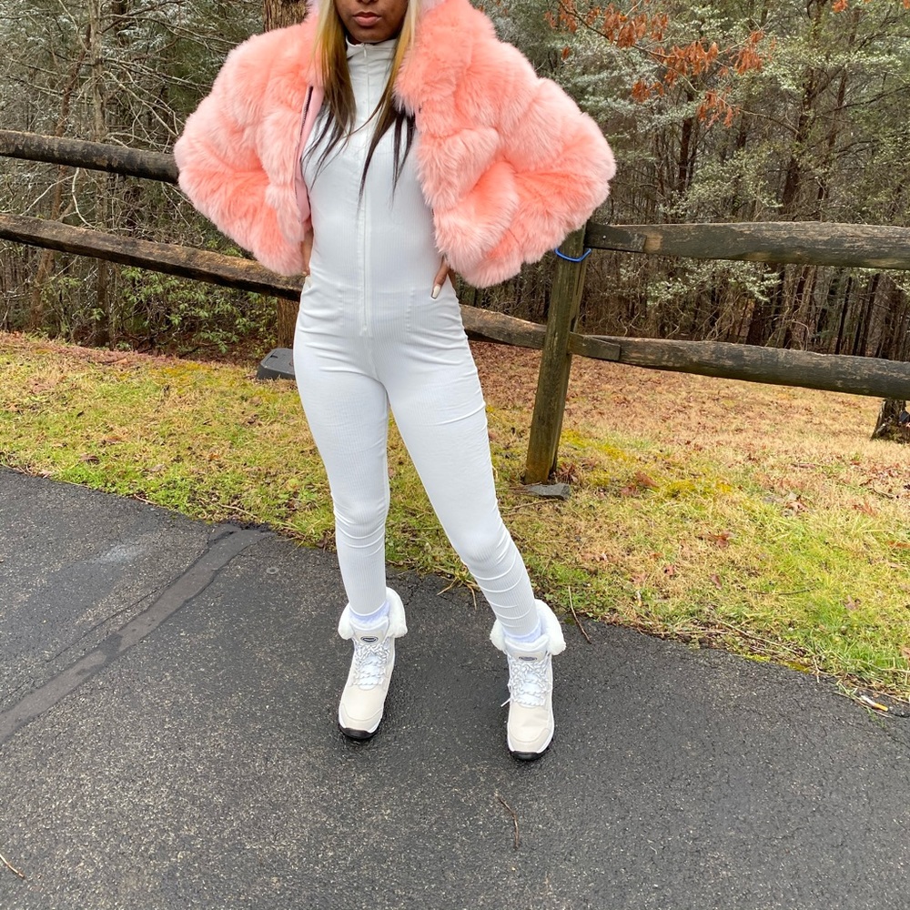 White longsleeve jumpsuit